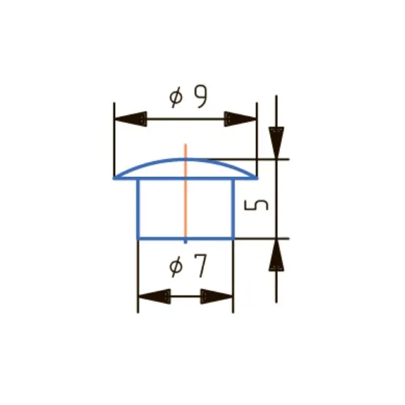 Заглушка D7мм Бежевая - 4