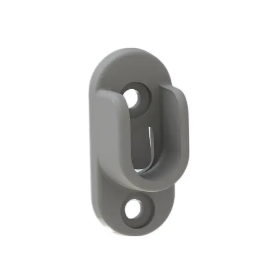 Штангодержатель для овальной трубы 15х30 мм, белый арт.ШОБ-250