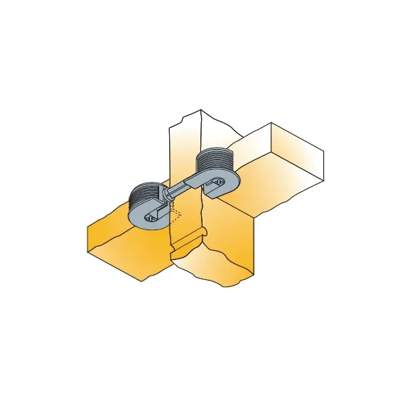 Дюбель двойной для плиты Titus System 6 длина 18 мм. Арт: 006413-885-001 - 3