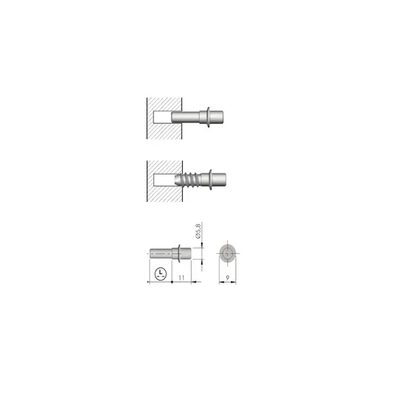Полкодержатель с фиксацией, флиппер, серый арт.ФД15С-10000 - 8