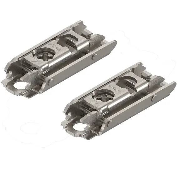 Планка Clip ответная, прям., 0 мм, на шурупы, Регулировка по высоте: эксцентрик, 2 шт. в компл, никель арт.175H3100