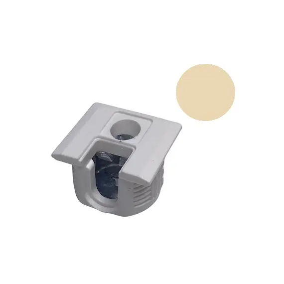 Стяжка полкодержатель, Д20, для плиты 16мм, уст. сверху и сбоку, магнолия арт.172-6973-823