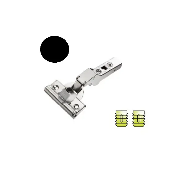 Петля мебельная Titus T-Type Noir Glissando угловая 30 градусов с доводчиком 110/48/9 мм для машинной установки. Арт: 701-0E60-668-00