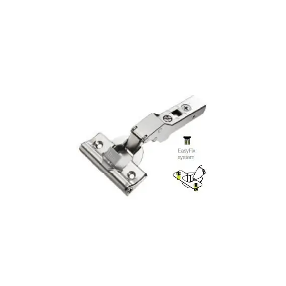 Петля мебельная Titus T-Type Glissando угловая 15 градусов с доводчиком 110/45/9 мм и cистемой ускоренной сборки Easy-fix Арт: 701-0D76-650-00