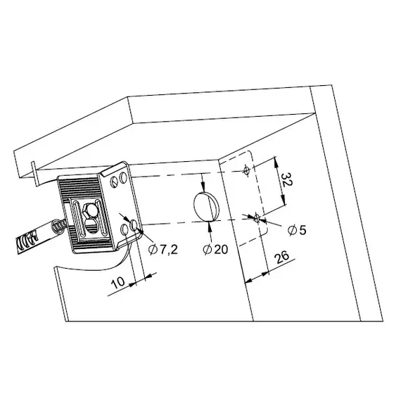 Навес мебельный с крепежом (белый) арт.145.0000.01 - 8