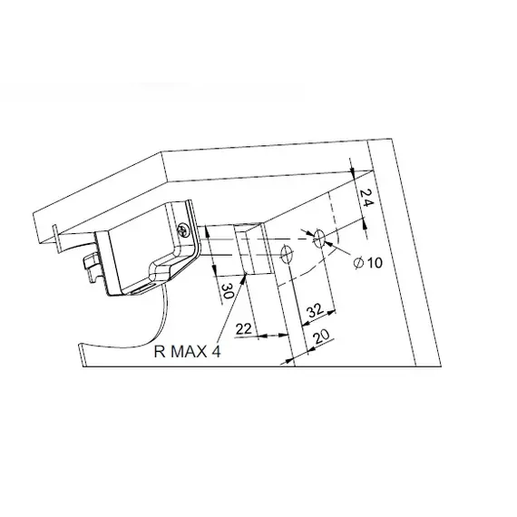 Навес мебельный 147, 20х24, правый (белый) арт.147.20R0.01 - 5