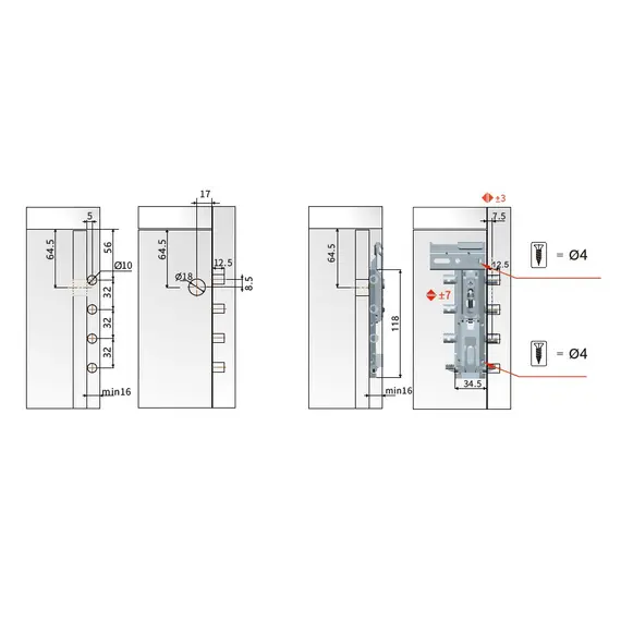 Навес скрытый, пром упаковка, сталь, цинк арт.345-632000-Z - 2