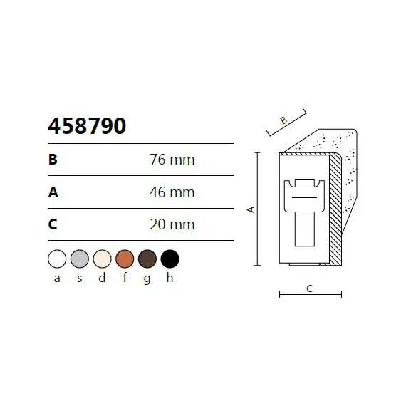 Заглушка для навеса (серый) арт.458790.S - 2