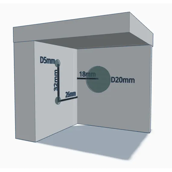 Навес 345, компл. 1шт навес, 1шт планка, 1 шт заглушка, 2шт винт, сталь и пластик, коричневый арт.345-448000-K1-831 - 8