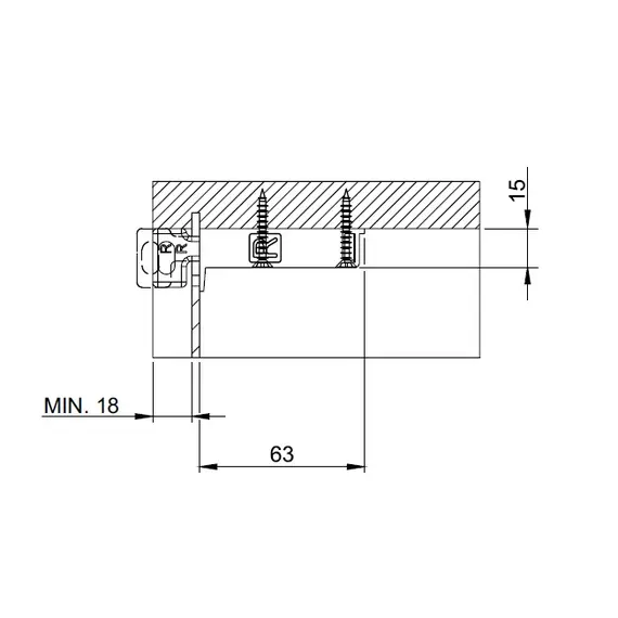 Навес мебельный, левый (белый) арт.146.L000.01 - 2