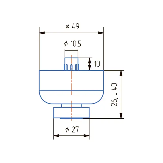 Опора регулируемая ОР 25-С хром - 3