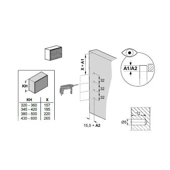 Подъемник ФриСлайд, Q1us, комплект H380-500 мм арт.2719080006 - 4