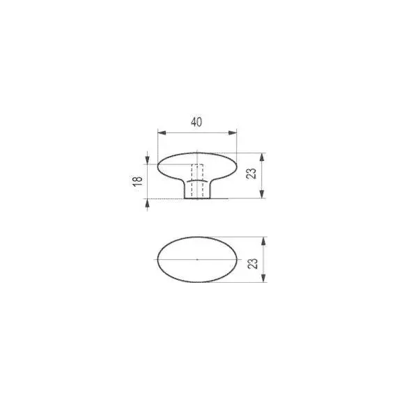 Ручка-грибок B-06000 St светлый (спец.упаковка) - 1