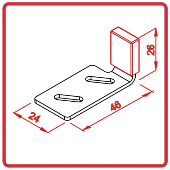 Активатор Titus Slidix II для доводчиков универсальный, черный арт.975-9999 - 2