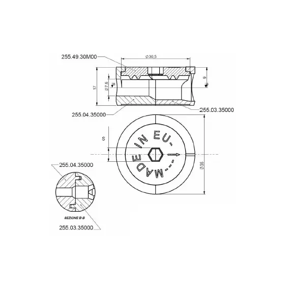 Эксцентрик стяжки арт.2551035000G - 1