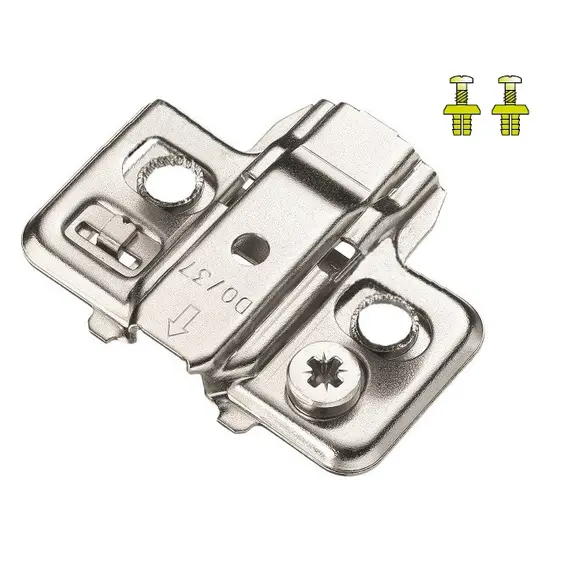 Монтажная планка петли T-type F4 мм крест., регул. эксцентрик, дюбель 5x10,5 мм Арт: 700-0KF4-650-00