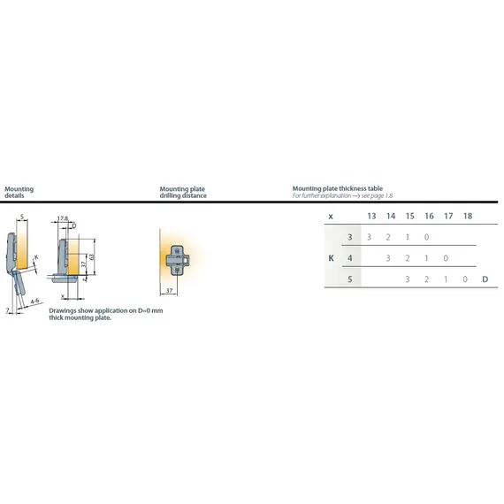 Петля мебельная Titus S-Type для стеклянного фасада 110/0 мм. арт.248-0446-850-00 - 4