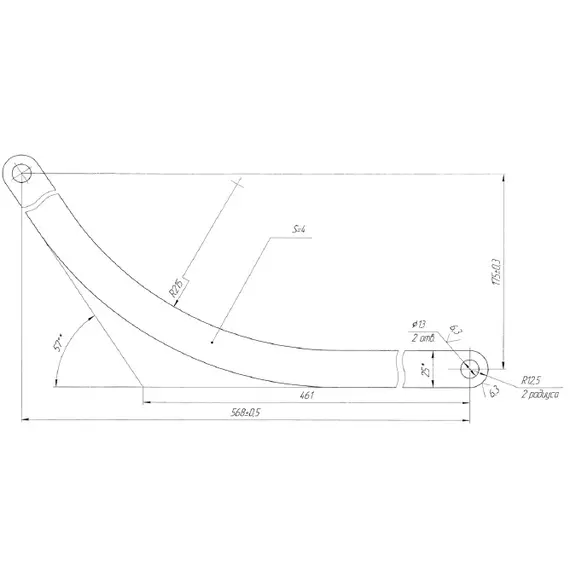 Сабля, цинк арт.СБЛ(ц) - 1