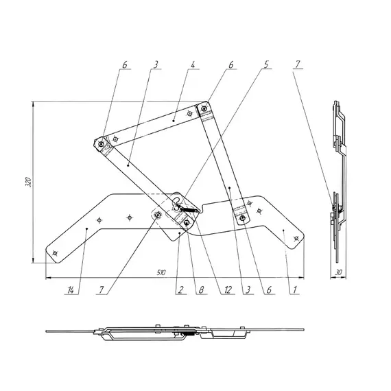 Механизм Книжка 1 арт.МК1 - 1