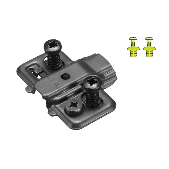 Монтажная планка петли T-type TeraBlack F3 мм крест. с дюбелем 5x10,5 мм арт.700-0KF3-956-00