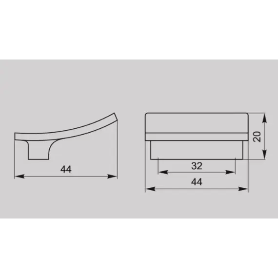 Ручка кнопка для мебели Валмакс FM-021 032 St, 32 мм, сатин светлый (ТЗ). - 1