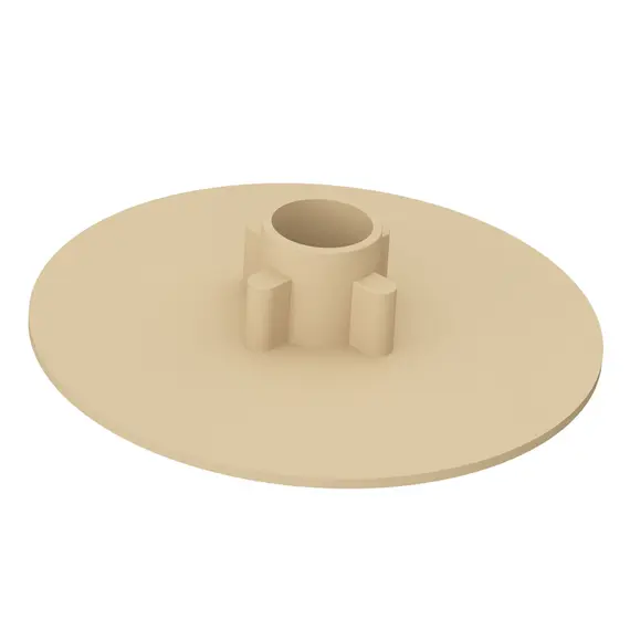 Заглушка минификс под эксцентрик, слоновая кость арт.Заглушка 18 дуб молочный - 1