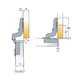Петля мебельная Titus B-Type для толстых фасадов с прямым корпусрм 90 градусов 93/52/18 мм. Арт: 249-7303-050-TL - 4