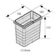 Контейнер для мусора 13 л 306*180*310 мм (alu grey) Eins2vier Ninka арт.5070.90.41616 - 1
