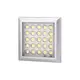 Светильник LED SQUARE XL, 2,0W 12VDC 25LED 3000К, провод 2 м, алюминий арт.SQUARE-XL-AL-60K-01