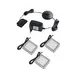 Комплект светильник LED SQUARE 2 (3 шт + блок питания) 3000К, провод 2 м, алюминий арт.ZSQUARE-3P-AL-BC-02W