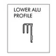 Профиль нижний для раздвижных систем RAM 2000 мм (алюм.) арт.RAM.E2000