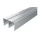 Профиль верхний (Ш) для системы раздвижения Set 200s, 2000 мм, анодирование под серебро арт.610-9137-2000-665